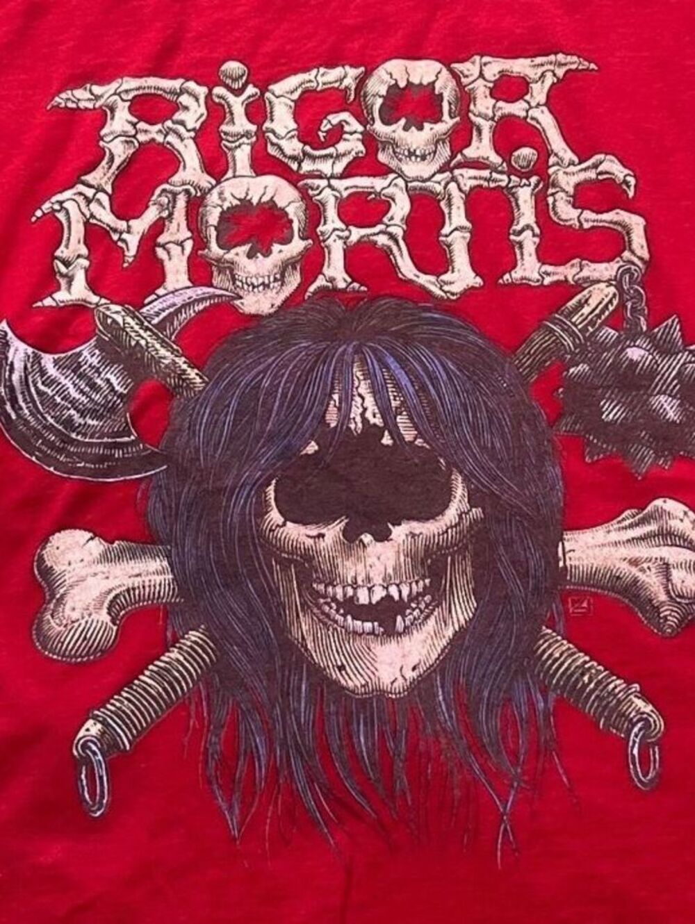Rigor Mortis Preowned Large Ringer T-shirt